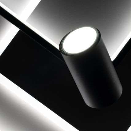 Brilagi - UNITY dimmelhető LED mennyezeti lámpatest LED/75W/230V + 1xGU10/3W 3000-6000K 50x50 cm fehér/fekete + távirányító