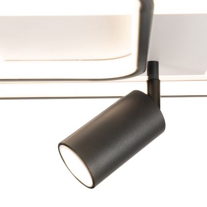 Brilagi - UNITY dimmelhető LED mennyezeti lámpatest LED/75W/230V + 1xGU10/3W 3000-6000K 50x50 cm fehér/fekete + távirányító