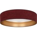 Brilagi - Dimmelhető LED mennyezeti lámpatest VELVET SMARTIX STARS LED/36W/230V 3000–6000K, átm. 55 cm, bordó/arany, Wi‑Fi Tuya Beacon + távirányító