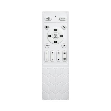 Brilagi - Fényerőszabályozható LED mennyezeti ventilátor, 34 W, 230 V, 132 cm, fehér/barna, távirányítóval