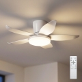 Brilagi - dimmelhető LED mennyezeti ventilátor LED/32W/230V Ø 95 cm fehér + távirányító