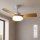 Brilagi - Dimmelhető LED mennyezeti ventilátor LED/34W/2300V 3000-6500K átmérő 106 cm fehér/barna + távirányító