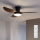 Brilagi - Dimmelhető LED mennyezeti ventilátor LED/38W/230V 100 cm fekete/barna + távirányító