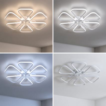 Brilagi - LED-dimmelhető mennyezeti ventilátor LED/38W/230V 3000-6500K átmérő 76 cm fehér + távirányító