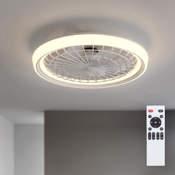 Brilagi - Dimmelhető LED mennyezeti ventilátor LED/40W/230V átm. 48 cm fehér + távirányító