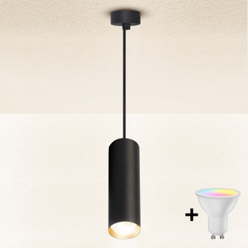 Brilagi - Dimmelhető LED RGBW csillár kábelen SELE 1xGU10/6W/230V 3000K fekete/arany