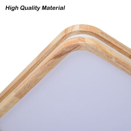Brilagi - LED Fényerőszabályozható mennyezeti lámpatest MOLINA SQUARE LED/80W/230V 3000-6000K tölgy 60x60 cm + távirányító