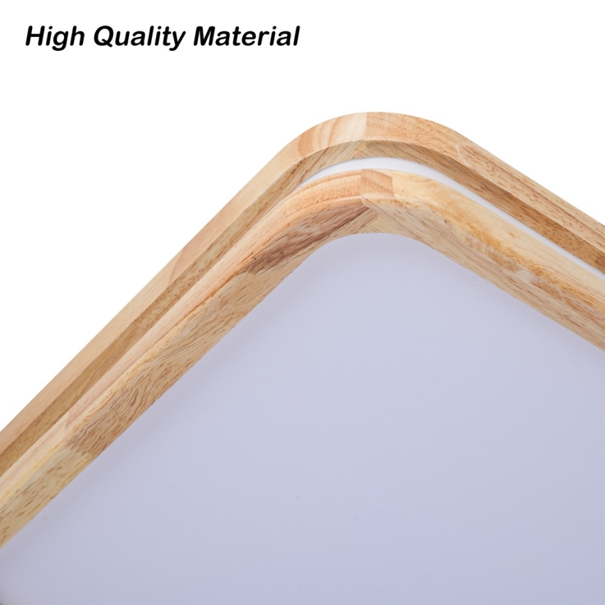 Brilagi - LED Fényerőszabályozható mennyezeti lámpatest MOLINA SQUARE LED/80W/230V 3000-6000K tölgy 60x60 cm + távirányító