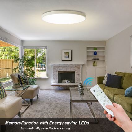 Brilagi - LED dimmelhető mennyezeti lámpa POOL SMART LED/128W/230V 3000-6000K átm. 100 cm Tuya Wi-Fi fehér + távirányító