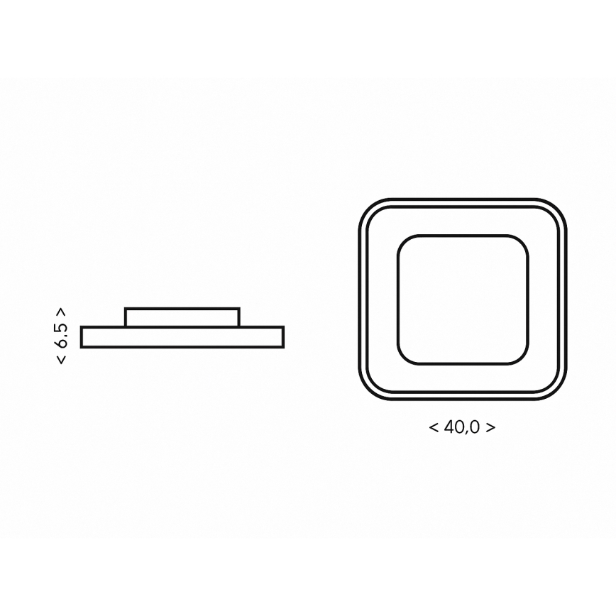 Brilagi - Dimmelhető LED mennyezeti lámpa TRIVARO LED/88W/230V 3000-6000K 40x40 cm + távirányító