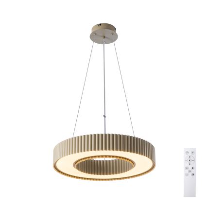 Brilagi - LUMIX LED dimmelhető csillár sodronykábellel, 48 W/230 V, 3000–6000 K, bézs, Ø 50 cm + távirányító