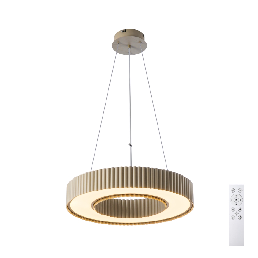 Brilagi - LUMIX LED dimmelhető csillár sodronykábellel, 48 W/230 V, 3000–6000 K, bézs, Ø 50 cm + távirányító