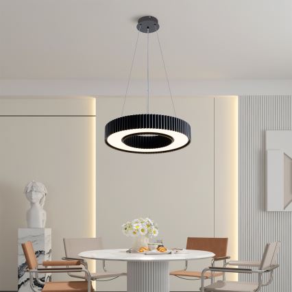Brilagi - LED dimmelhető csillár kábelen LUMIX LED/48W/230V 3000-6000K fekete átm. 50 cm + távirányító