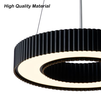 Brilagi - LED dimmelhető csillár kábelen LUMIX LED/48W/230V 3000-6000K fekete átm. 50 cm + távirányító