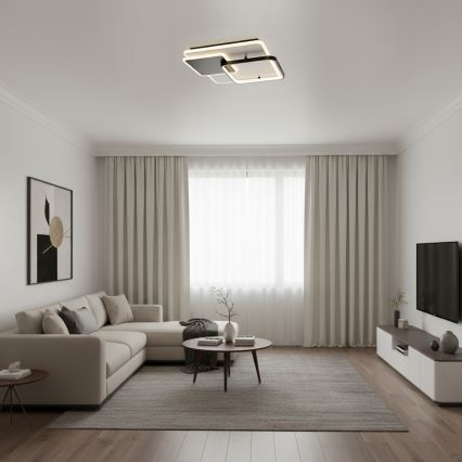 Brilagi - LED fényerőszabályozható mennyezeti lámpatest FLARE LED/64W/230V 45x45 cm 3000/4000/6000K + távirányító