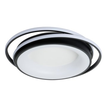 Brilagi - Dimmelhető mennyezeti lámpatest IRIS LED/84W/230V 3000-6000K 47x51 cm fekete + távirányítóval