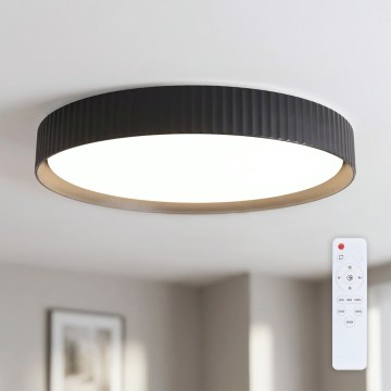 Brilagi - dimmelhető mennyezeti lámpatest LUCIA LED, 60 W, 230 V, 3000–6500 K, Ø 59 cm, fekete + távirányító