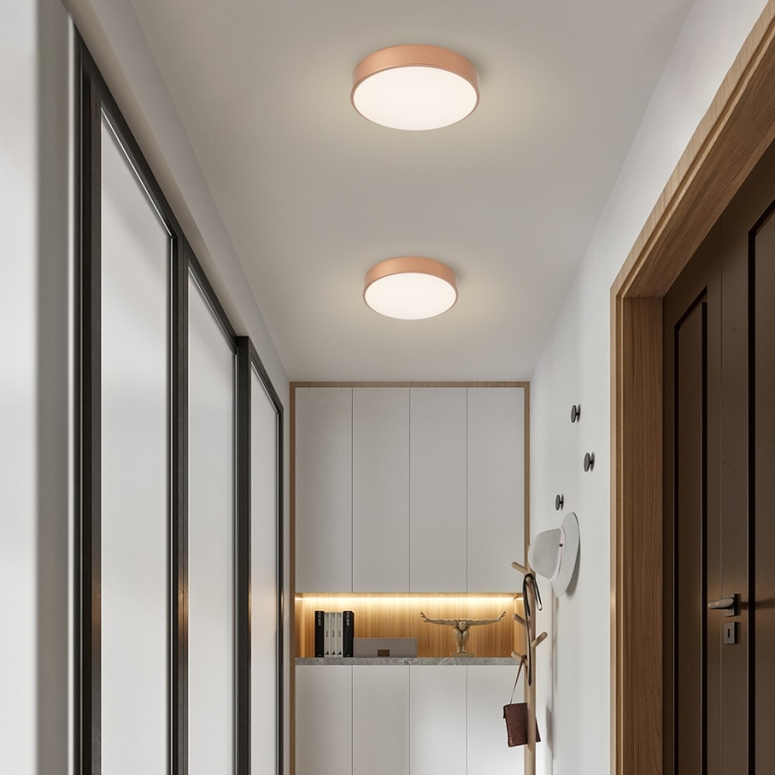 Brilagi - Fényerőszabályozható LED mennyezeti lámpatest POOL LED/36W/230V 3000-6000K átmérő 30 cm bronz + távirányító