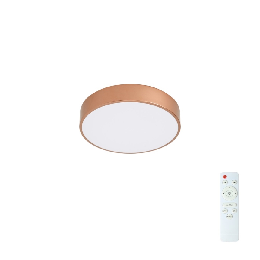 Brilagi - Fényerőszabályozható LED mennyezeti lámpatest POOL LED/36W/230V 3000-6000K átmérő 30 cm bronz + távirányító