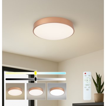 Brilagi - Dimmelhető POOL LED mennyezeti lámpa LED/48W/230V 3000–6000K átm. 40 cm bronz + távirányítóval