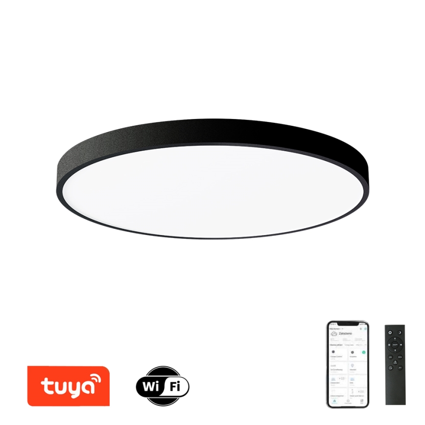 Brilagi - LED-dimmelhető mennyezeti lámpatest POOL SMART LED/128W/230V 3000-6000K átm. 100 cm Tuya Wi-Fi fekete + távirányító