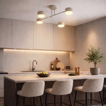 Brilagi - LED RGB+CCT dimmelhető felületre szerelhető csillár MONO 4xGX53/14W/230V 2700-6500K Wi-Fi Tuya fekete