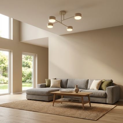 Brilagi - LED RGB+CCT dimmelhető felületre szerelhető csillár MONO 4xGX53/14W/230V 2700-6500K Wi-Fi Tuya fekete