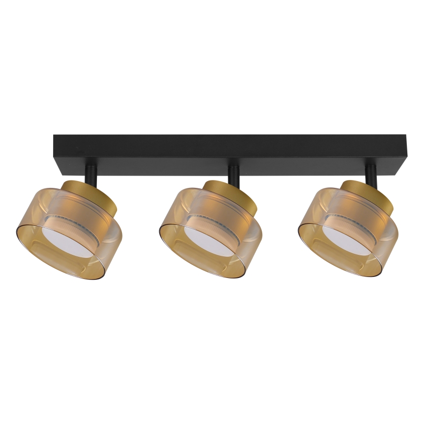 Brilagi - LED RGB+CCT dimmelhető spotlámpa AURA LUX 3xGX53/14W/230V 2700-6500K Wi-Fi Tuya fekete/arany