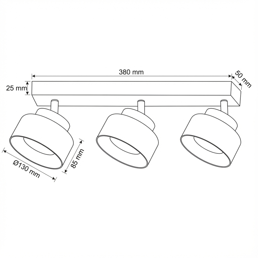 Brilagi - LED RGB+CCT dimmelhető spotlámpa AURA LUX 3xGX53/14W/230V 2700-6500K Wi-Fi Tuya fekete/arany