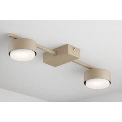 Brilagi - LED RGB+CCT Dimmelhető spotlámpa MONO 2xGX53/14W/230V 2700-6500K Wi-Fi Tuya bézs