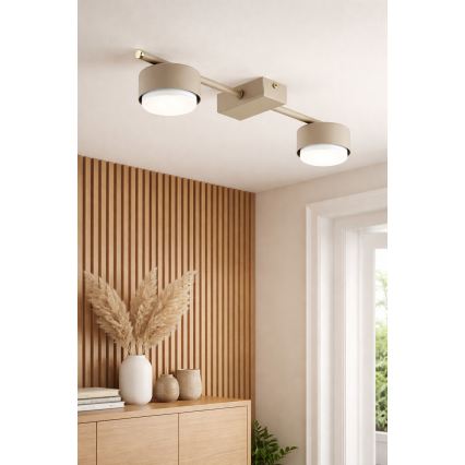 Brilagi - LED RGB+CCT Dimmelhető spotlámpa MONO 2xGX53/14W/230V 2700-6500K Wi-Fi Tuya bézs