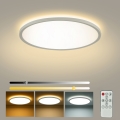 Brilagi - Dimmelhető ULTRA SLIM mennyezeti LED lámpatest 24W/230V 2700–6500K átm. 42 cm fehér + távirányító