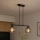Brilagi - DIOR kábeles csillár 2xE27/60W/230V fekete/füstszürke