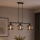 Brilagi - DIOR kábeles függőlámpa 3xE27/60W/230V fekete/füstszürke