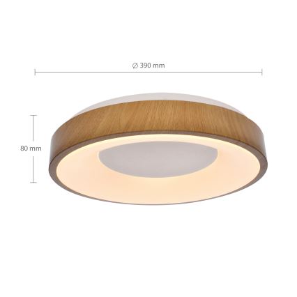 Brilagi - LED dimmelhető mennyezeti lámpa DORIA LED/48W/230V 3000-6500K átm. 39 cm + távirányító