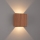 Brilagi - DOUBLERAY kültéri fali lámpatest LED/6W/230V, fahatású dekor, IP54