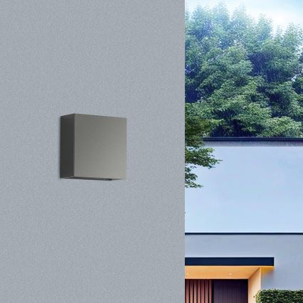 Brilagi - DOUBLERAY LED kültéri fali lámpatest, 4W, 230V, antracit, IP65