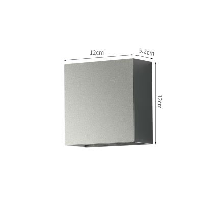 Brilagi - DOUBLERAY LED kültéri fali lámpatest, 4W, 230V, antracit, IP65