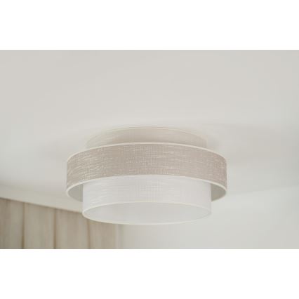 Brilagi - Mennyezeti lámpa DOVER SPACE LED/12W/230V átm. 50 cm 3000K/4000K/6400K szürke/krém