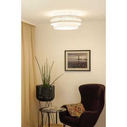Brilagi - Mennyezeti lámpa DOVER SPACE LED/12W/230V átm. 50 cm 3000K/4000K/6400K szürke/krém