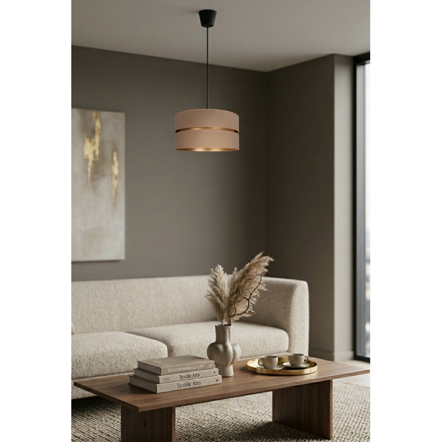 Brilagi - DUO-DUO kábeles csillár 1xE27/60W/230V átm. 40 cm bézs/arany