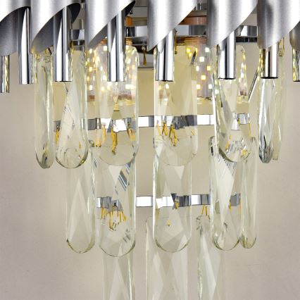 Brilagi - ECLIPSE fali lámpa 2xE14/10W/230V ezüstszínű