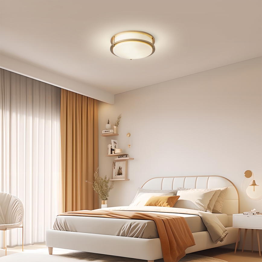 Brilagi - ELARO mennyezeti lámpa 2xE27/40W/230V, átmérő 26 cm, arany