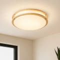 Brilagi - ELARO mennyezeti lámpatest 4xE27/40W/230V, átmérő 41 cm, fahatású dekor