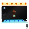 Brilagi - Elektromos konvektoros fűtés 1000/1300/2300W LCD/timer/TURBO/termosztát fekete + távirányítás