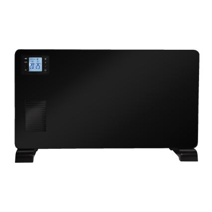 Brilagi - Elektromos konvektoros fűtés 1000/1300/2300W LCD/timer/TURBO/termosztát fekete + távirányítás