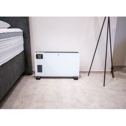 Brilagi - Elektromos konvektoros fűtőtest 1000/1300/2300W LCD/időzítő/TURBO/termosztát fehér + távirányító