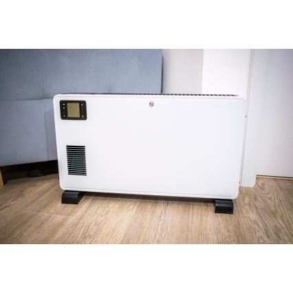 Brilagi - Elektromos konvektoros fűtőtest 1000/1300/2300W LCD/időzítő/TURBO/termosztát fehér + távirányító