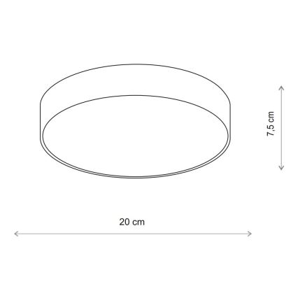 Brilagi - Érzékelős mennyezeti lámpa CLARE 1xE27/40W/230V átm. 20 cm bézs