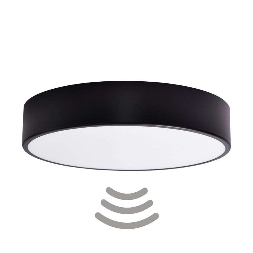 Brilagi - Érzékelős mennyezeti lámpa CLARE 3xE27/40W/230V átm. 40 cm fekete